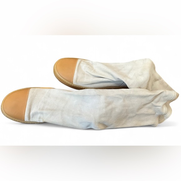 Authenthic Rick Owens Men SS18 “Dirt” Rubber Sock Ramones High Knee Shoes Size 9 - Picture 4 of 5